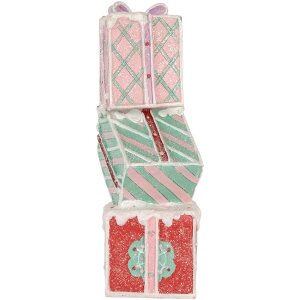 Clayre & Eef 6PR5848 Dekorácia naskladaných darčekov 14x16x36 cm