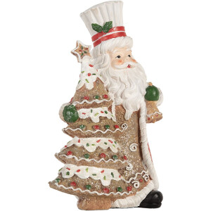 Clayre & Eef Dekorácia Santa Claus 15x11x25 cm
