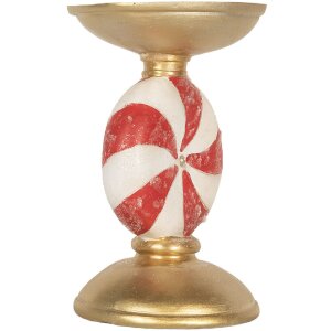 Clayre & Eef 6PR5851 LED Svietnik 10x16 cm Zlato-biely