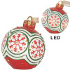 Clayre & Eef 6PR5859 Vianočná guľa s LED 12x14 cm