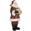Clayre & Eef Dekorácia Santa Claus s tortou 10x10x21 cm