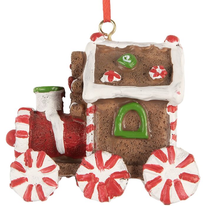 Clayre & Eef 6PR5864 Dekoračný záves Lokomotíva 9x5x9 cm