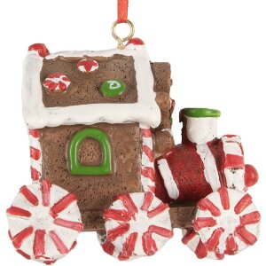 Clayre & Eef 6PR5864 Dekoračný záves Lokomotíva 9x5x9 cm