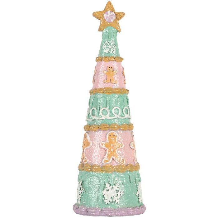 Clayre & Eef Dekorácia Vianočný stromček 9x25 cm