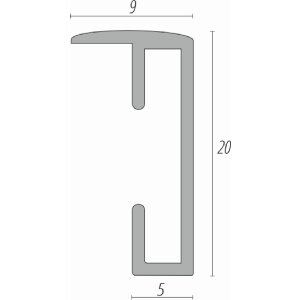 FramesFactory Aluminium Fotorámik 15x21 cm strieborný