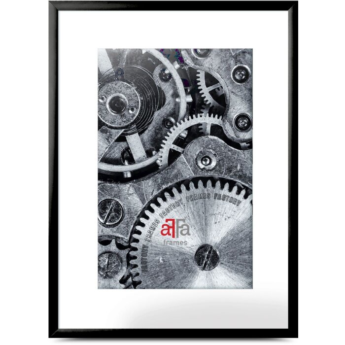 FramesFactory Hliníkový fotorámik 28x35 cm čierny