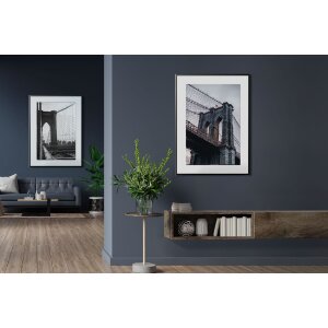 FramesFactory Hliníkový fotorámik 59,4x84,1 cm čierny