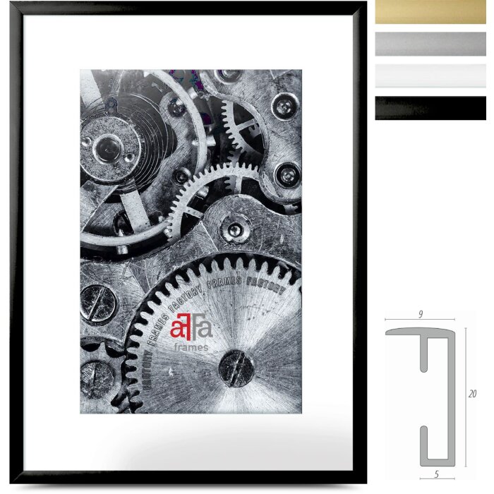 FramesFactory Hliníkový fotorámik 10x15 - 70x100 cm
