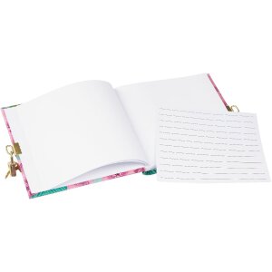 Goldbuch Denník Tropické listy ružový 16x16 cm