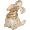 Clayre & Eef 6PR5485 Dekoračná figúrka Zajac 6x5x7 cm béžovo-hnedá