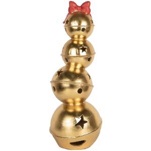 Clayre & Eef 6PR5771 Naskladané zvončeky 20x20x54 cm zlaté-červené