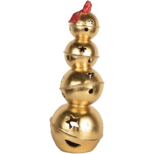 Clayre & Eef 6PR5771 Naskladané zvončeky 20x20x54 cm zlaté-červené