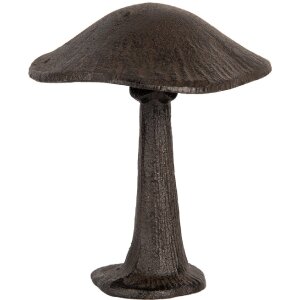 Clayre & Eef Dekoračný hub 12x11x15 cm hnedý