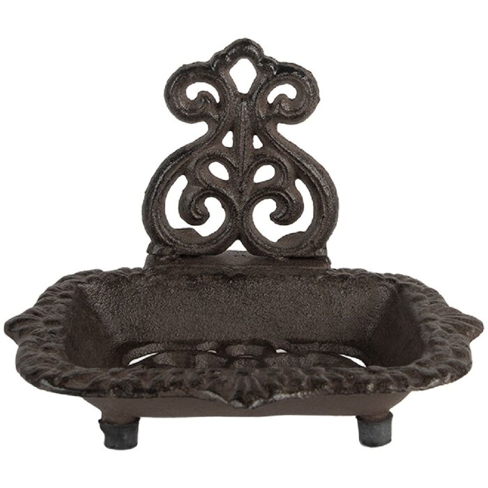 Clayre & Eef 6Y5748 Mydlovnička 15x11x11 cm Vidiecky štýl Železo