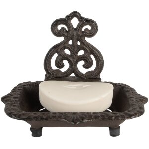 Clayre & Eef 6Y5748 Mydlovnička 15x11x11 cm Vidiecky štýl Železo