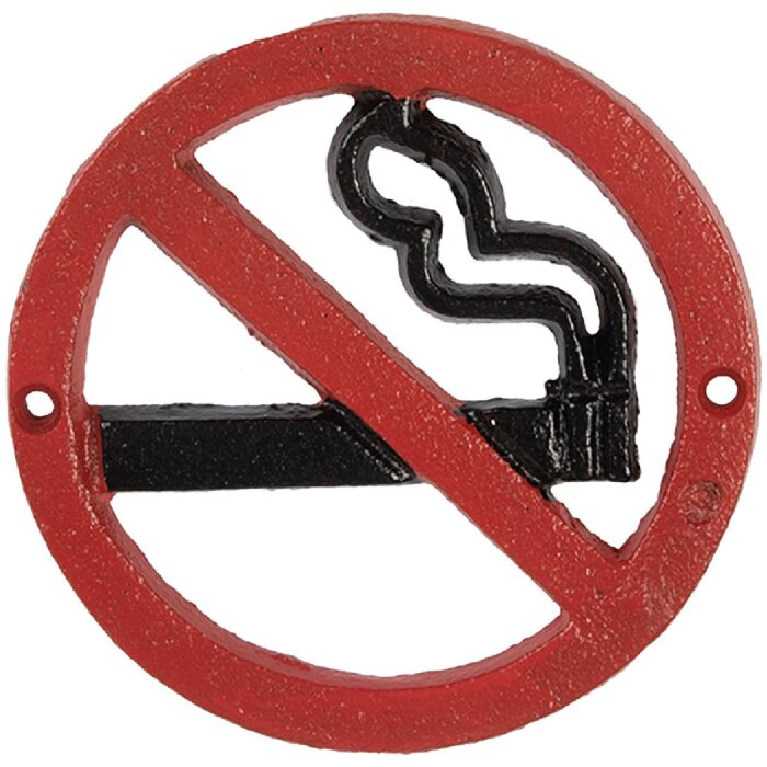 Clayre & Eef 6Y5750 Železná tabuľa 12x1 cm, vidiecky štýl