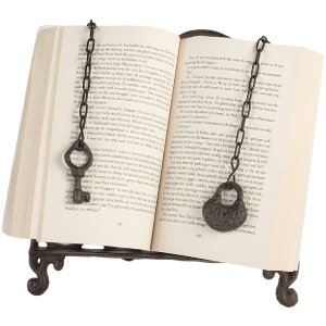 Clayre & Eef 6Y5751 Železný stojan na knihy 27x5x27 cm