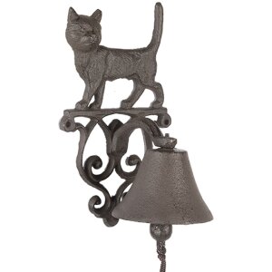 Clayre & Eef 6Y5757 Zvonček 13x14x22 cm hnedý