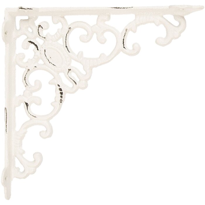 Clayre & Eef 6Y5759 Dekoratívna mriežka 21x21 cm biela