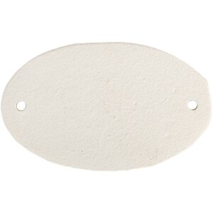 Clayre & Eef Nápis na toaletu 10x1x6 cm biely