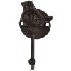 Clayre & Eef 6Y5770 Háčik na stenu 5x9x10 cm hnedý