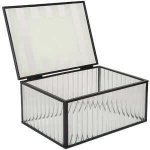 Clayre & Eef 6Y5949 Kovová úložná krabička 18x14x8 cm