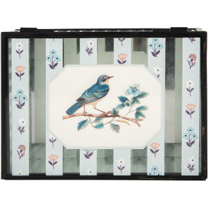 Clayre & Eef 6Y5949 Kovová úložná krabička 18x14x8 cm