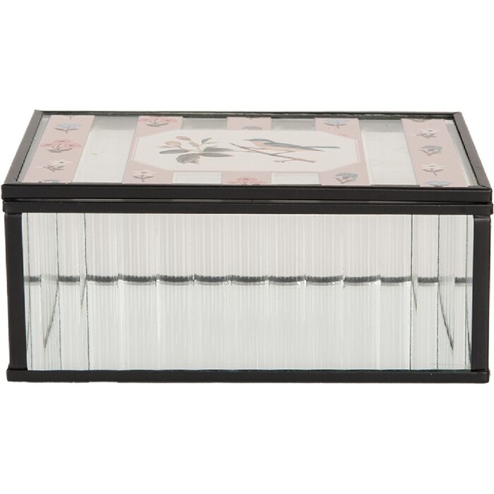 Clayre & Eef 6Y5950 Kovová krabička 15x10x6 cm