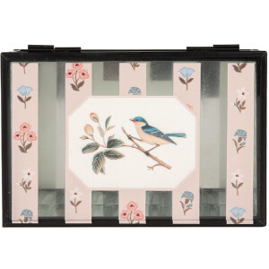 Clayre & Eef 6Y5950 Kovová krabička 15x10x6 cm