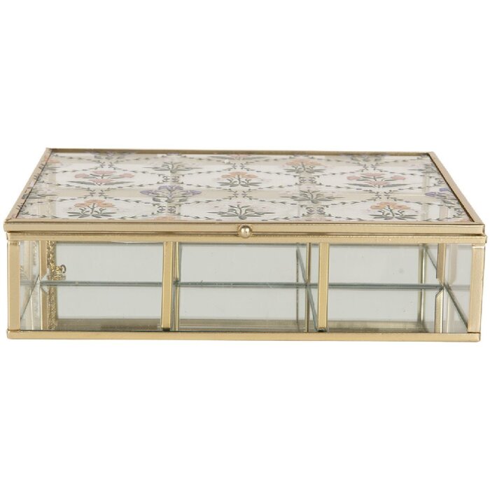 Clayre & Eef 6Y5952 Kovová krabička 20x16x5 cm