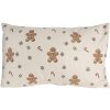 Clayre & Eef Obal na vankúš 30x50 cm béžovo-hnedý