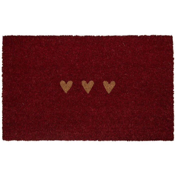 Clayre & Eef MC273 Rohožka 75x45 cm - Červeno-hnedá