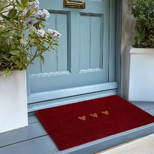 Clayre & Eef MC273 Rohožka 75x45 cm - Červeno-hnedá