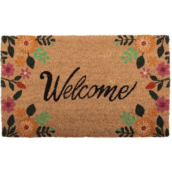 Clayre & Eef MC274 Rohožka 75x45x1 cm hnedá/čierna