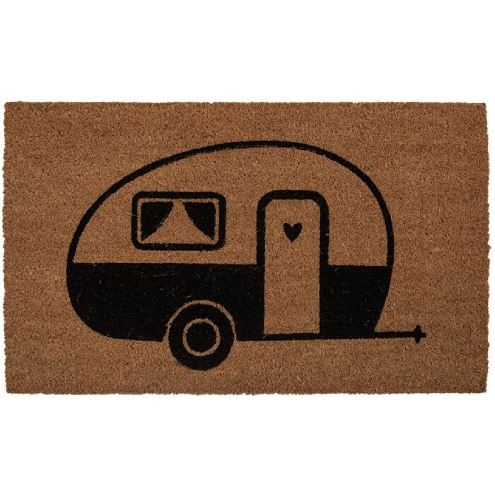 Clayre & Eef MC275 rohožka 75x45x1 cm hnedá/čierna