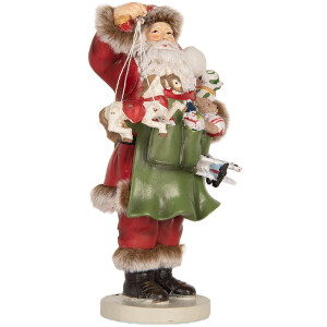 Clayre & Eef 6PR5748 Dekorácia Santa Claus 13x9x23 cm
