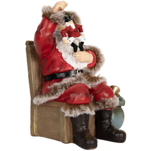 Clayre & Eef 6PR5749 Dekorácia Santa Claus 16x13x19 cm