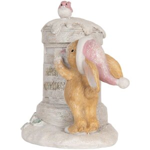 Clayre & Eef 6PR5879 Dekoračný Králik 13x12x47 cm