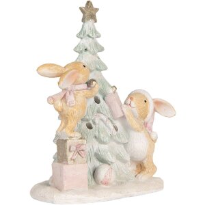 Clayre & Eef 6PR5880 Dekoračný zajac s LED...