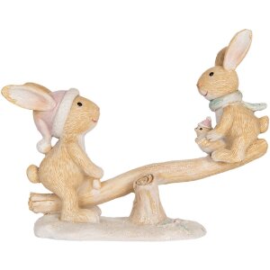 Clayre & Eef Dekoračný zajac 16x6x11 cm...