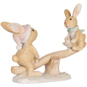 Clayre & Eef Dekoračný zajac 16x6x11 cm...