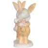 Clayre & Eef Dekoračný zajac 10x5x10 cm hnedý & biely