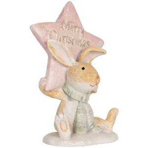 Clayre & Eef Dekoračná figúrka zajaca...