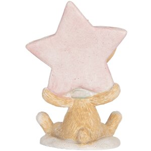 Clayre & Eef Dekoračná figúrka zajaca 8x5x11 cm