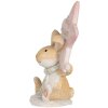 Clayre & Eef Dekoračná figúrka zajaca 8x5x11 cm
