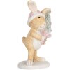 Clayre & Eef 6PR5886 Dekoračná figúrka zajaca 5x5x10 cm