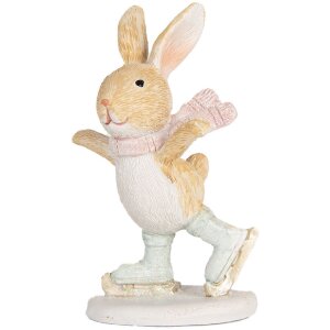 Clayre & Eef Dekoračný zajačik 6x5x10 cm