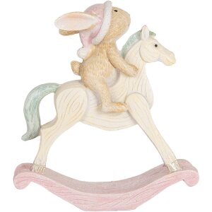 Clayre & Eef Dekoračná socha zajaca 13x4x14 cm