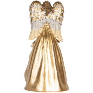 Clayre & Eef 6PR5897 Vianočná skupina 16x13x31 cm Béžová & Biela