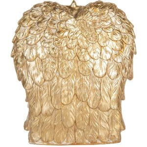 Clayre & Eef Vianočná skupinka 12x6x13 cm zlatá/biela